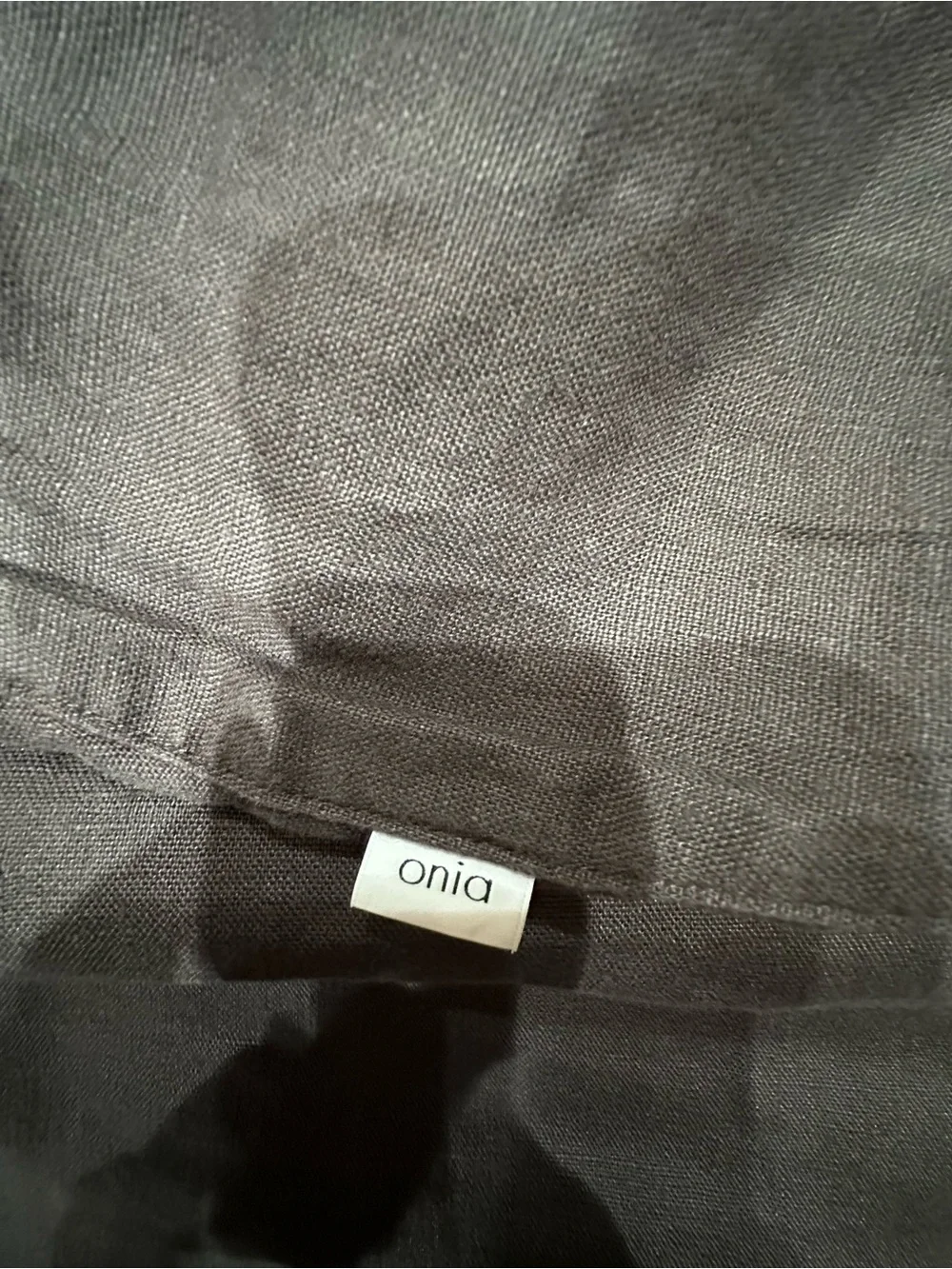 Onia men’s 100% Linen Drawstring Pants dark taupe XXL 2XL